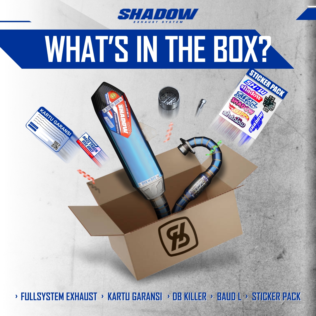 KNALPOT POSEIDON BLUE ALA TITANIUM KLX150 CRF150 WR155 SHADOW EXHAUST SYSTEM