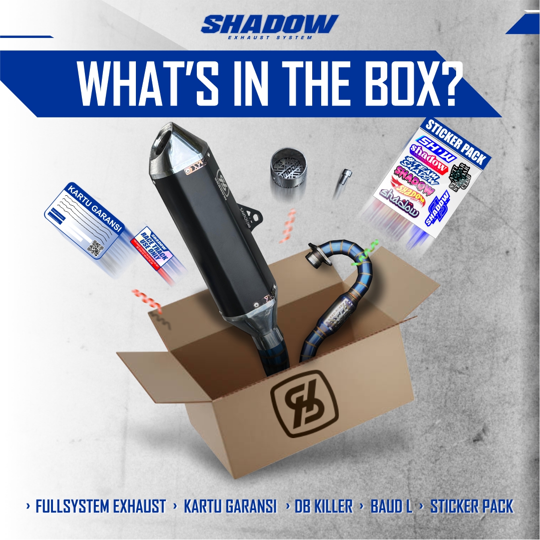 KNALPOT KATEMI BLACK ALA TITANIUM KLX150 CRF150 WR155 SHADOW EXHAUST SYSTEM