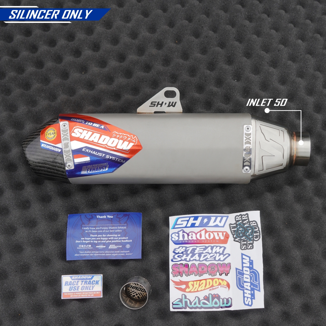 KNALPOT POSEIDON SANDBLAST KLX150 CRF150 WR155 SHADOW EXHAUST SYSTEM