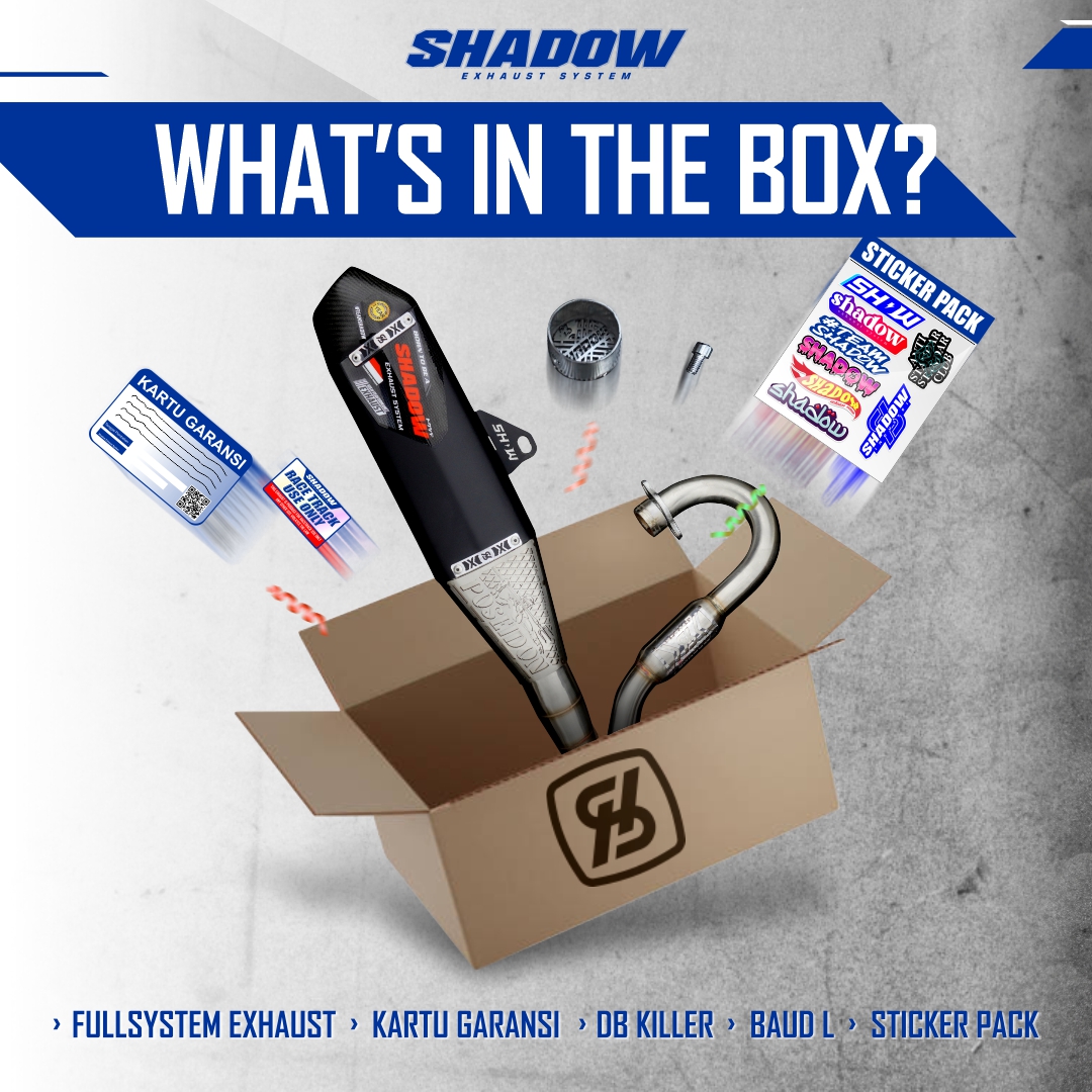 KNALPOT POSEIDON V2 KLX150 CRF150 WR155 SHADOW EXHAUST SYSTEM