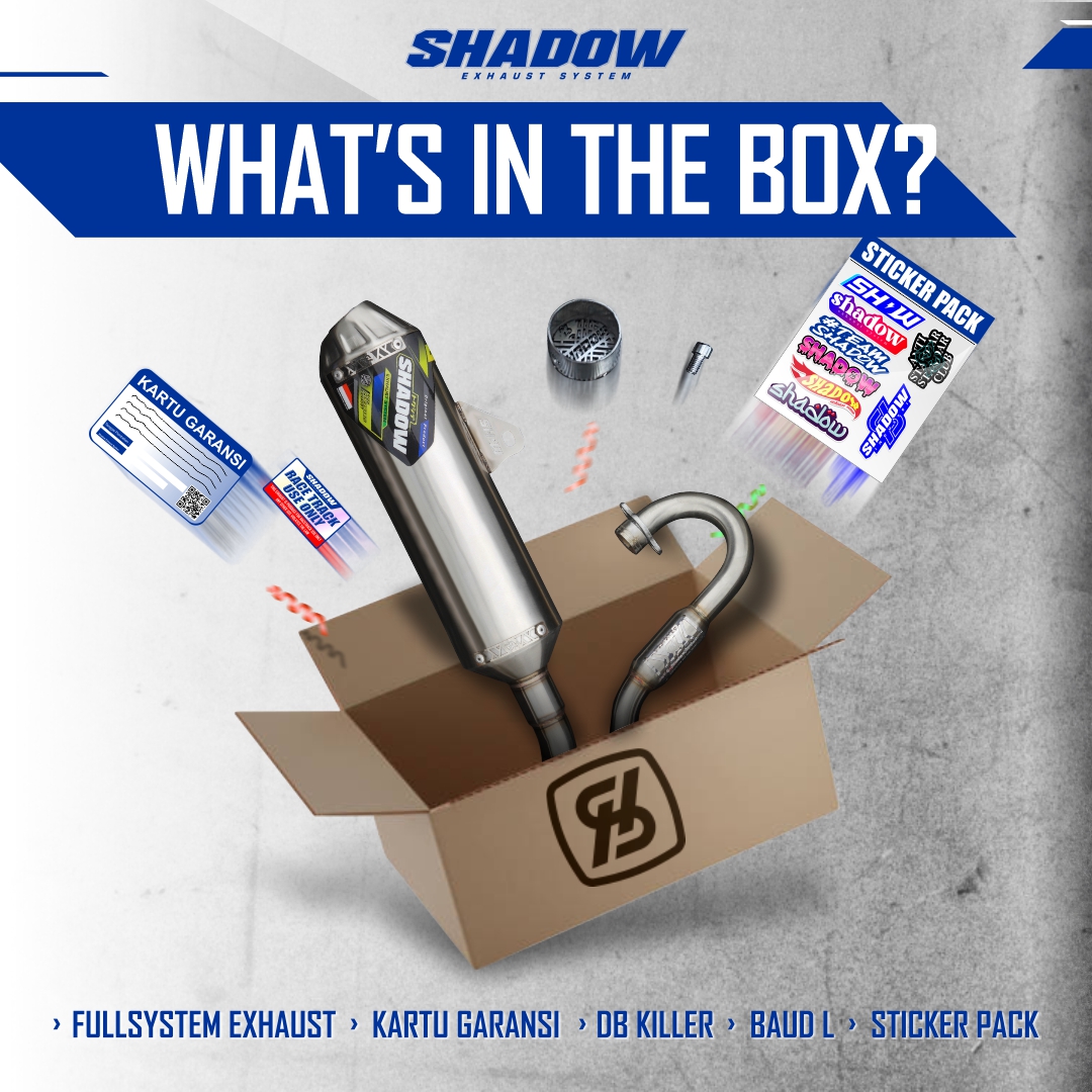 KNALPOT ROCK V1 KLX150 CRF150 WR155 SHADOW EXHAUST SYSTEM